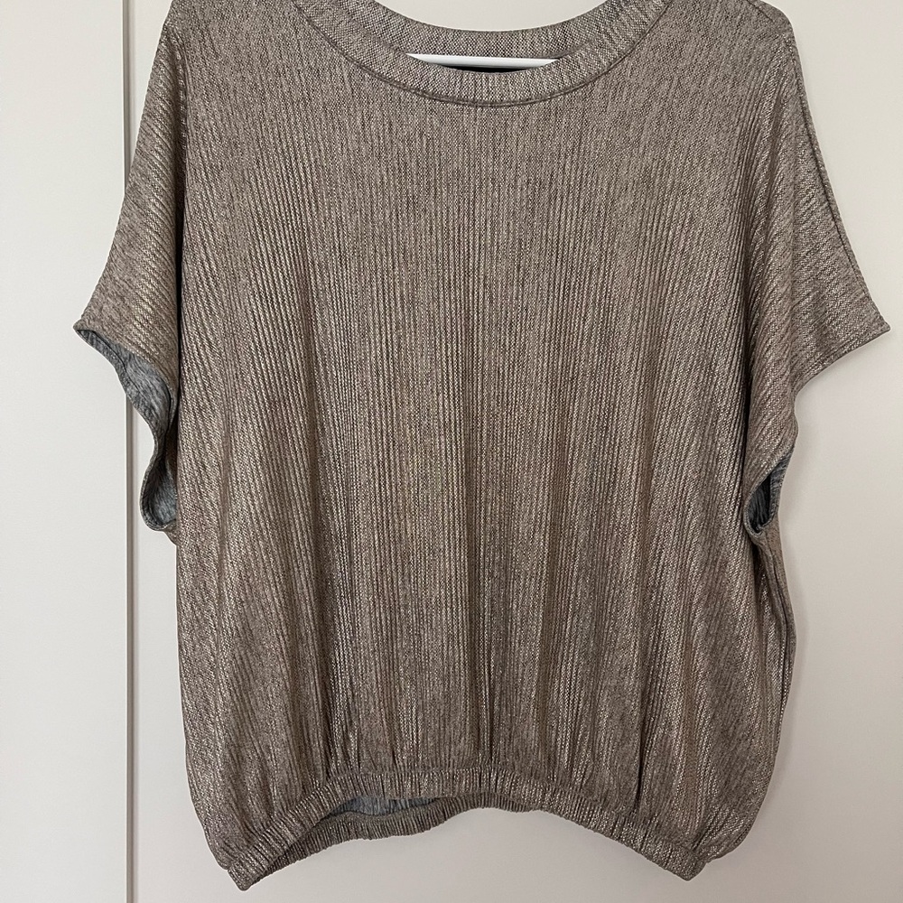 Forever 21 Shimmering Gold Top